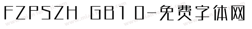 FZPSZH  GB1 0字体转换
